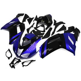 Fwzx6r-2007-40 Bhtree #usbh250117 Injection Fairings For Kawasaki 2007 2008 Zx6r Ninja Abs Fairing Kit Blue Black