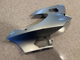 46638393404 Bmw 2012 K1600 Gtl Headlight Fairing Front Trim Left 4663 8393403 Silver