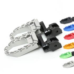 Rmfpfg10840mmbkp04bkmm510166 Bob Moto Buzz Titanium Rider Footpegs For Guzzi Breva 750 850 / 1100 1200 03-12 11