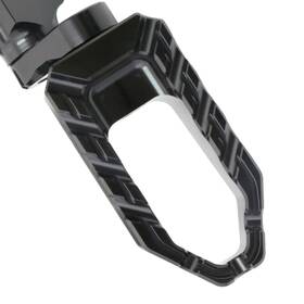 Rmfpfg11125mmbkp04bkmm59505 Bob Moto Buzz Black 25mm Lowering Rider Front Footpegs For Ducati Multistrada V2 S 22-25