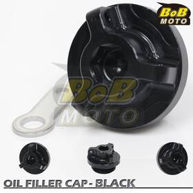 Bboc-ya02xxbob026 Bobmoto Black Oil Filler Cap Cup Cnc X1 For Yamaha Yzf R3 15 16