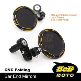 Bemlp28bkgdfzm8bbobuspn06 Bobmoto Sonic Motorcycle Bar End Mirrors Gold For Yamaha Fz6r 09-17 16 15 14 13 12 11 10