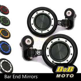 Bemlp30xxr6m645mmbbobuspn02 Bobmoto Reactor Motorcycle Bar End Mirrors For Yamaha Yzf R1 99-17 16 15 14 13 12 11 10