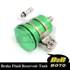 Bo-ftrd04gr200200017k Bobmoto For Z1000sx Ninja 1000 11-14 Green Racing Cnc Rear Brake Fluid Reservoir Tank