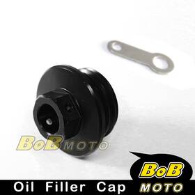 Bo-oc022bk200200004s Bobmoto Cnc Engine Black Oil Filler Cap For Suzuki Rm-z450 2005-2014 08 09 10 11 12 13