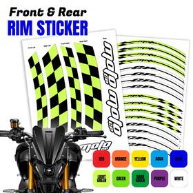 Clcrwsgp01xx17cc021 Bobmoto Aa01 17 Inch Wheel Rim Sticker Checkered For Ducati Monster 1000 03-05 03 04 05