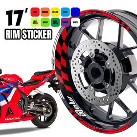 Clcrwsgp01xx17cc112 Bobmoto Aa01 17 Inch Wheel Rim Sticker Checkered For Yamaha Mt10 18-20 18 19 20