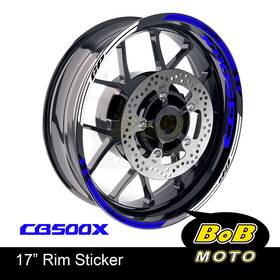 Clcrwsgp02xx17cb500xaxxcc01 Bobmoto 17 In Wheel Sticker Decals Stripe For Honda Cb500x 2015-2018 16 18
