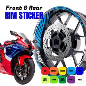 Clcrwsgp02xx17cc061 Bobmoto Aa02 17 Inch Wheel Rim Sticker Stripe For Kawasaki Ninja 650r 06-21 18 19 20