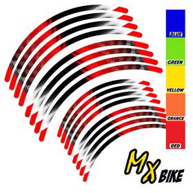 Clcrwsmxab01bxxx2118cc75 Bobmoto Honeycomb Dirt Bike Rim Wraps Sticker For Yamaha Wr 450f 03-20 09 10 11 12
