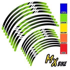 Clcrwsmxad01bxxx2118cc67 Bobmoto Dot Dirt Bike Rim Wraps Sticker For Tm Racing 450en En450f 07-21 16