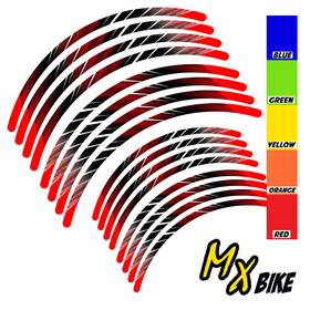 Clcrwsmxal02bxxx2118cc19 Bobmoto Line Dirt Bike Rim Wraps Sticker For Honda Crf 230f 03-19 15 16 17 18