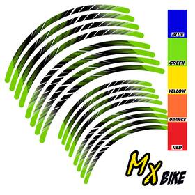 Clcrwsmxal02bxxx2119cc54 Bobmoto Line Dirt Bike Rim Wraps Sticker For Kawasaki Kxf 450 06-19 16 17 18