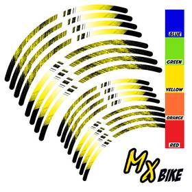 Clcrwsmxap05bxxx2118cc55 Bobmoto Shade Dirt Bike Rim Wraps Sticker For Suzuki Dr 200s 2015-2020 18 19 20