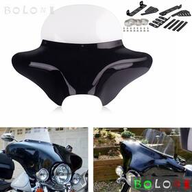 Us-hdf-031-bkcl Bolonimotorsports For Harley Softail Road King 1994-2023 Front Outer Batwing Fairing And Windshield Us-hdf-031-bkcl Bolonimotorsports For Harley Softail Road King 1994-2023 Front Outer Batwing Fairing And Windshield