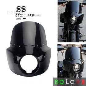 Us-t-851-11-bkbk Bolonimotorsports Club Style Front Fairing Windshield Kit For Harley Low Rider S Fxlrs 2020-2023 Us-t-851-11-bkbk Bolonimotorsports Club Style Front Fairing Windshield Kit For Harley Low Rider S Fxlrs 2020-2023