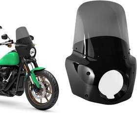 6021-20-15-qh Bosycy Motorcycle 5.75 Inch Headlight Fairing With 15 Windshield For Harley Low Rider S Fxlrs