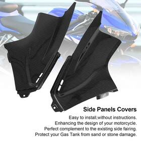 M549-a152-cbn Bruce&shark Gas Tank Side Trim Cover Panel Fairing Cowl For Yamaha Yzf R6 2003 2005 Carbon