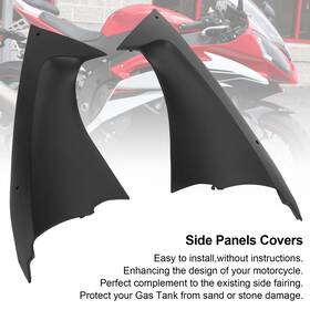 M549-a155-blk Bruce&shark Gas Tank Side Cover Panel Trim Fairing Cowl For Yamaha Yzf Yzfr6 R6 2008-2014