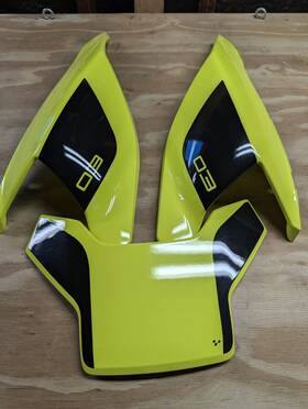 219401004 Can-am 2019-20 Ryker Exclusive Panel Kit- Acid Yellow Limited Edition-
