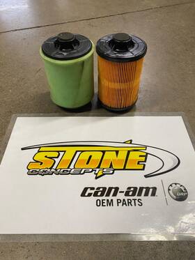 707800371 Can-am Set Of 2 Atv Oem Outlander Renegade Air Filter Cartridge 1000 570 650 850