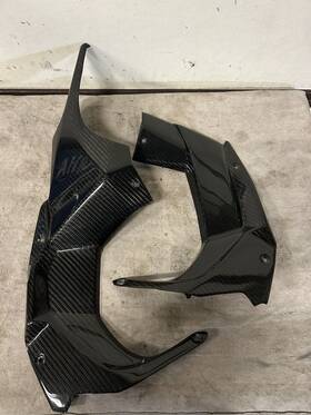 Khk444100cf Carbon Fiber Racing 2023 Kawasaki Ninja H2 Dash Panels - 100%