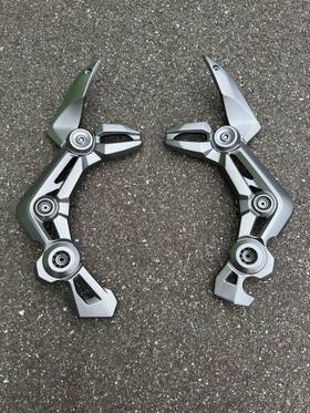 Kzk509100cf Carbon Fiber Racing 2017-2019 Kawasaki Z900 Side Panels - Oem Engine Fairings