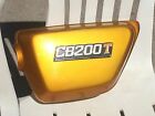 69.7.208 Cb200t Honda Perfect Cb200 1974-76 Left Side Cover Panel Body W Emblem