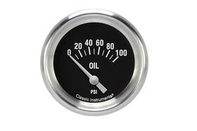 Hr281slf Classic Instruments Hot Rod 2 5/8 Inch Oil Pressure Gauge