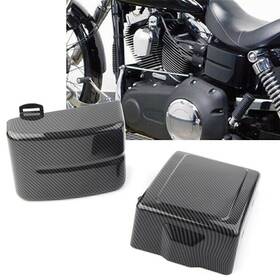 Comebuybestusa 310002524702 Battery Side Fairing Cover Carbon Fiber For Harley Dyna Street Bob Fxdb 2006-17