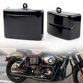Comebuybestusa 310003719176 Battery Side Covers Fit Harley Dyna Fat Street Bob Super Glide 2006-2017 Black