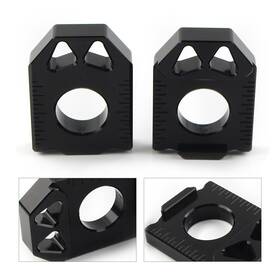Comebuybestusa 550724683916 2x Rear Chain Adjuster Axle Block Aluminum Black For Suzuki Drz400sm 2004-2015