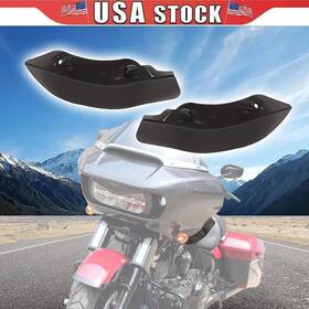 Kuku-cz-0041 Cpowace 2pcs Wide Wind Deflector Fairing Air Deflectors For Harley 2015-2021 Touring