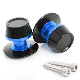 Clcramclspbu10mmcc23012 Createmotor Blue M10 Cnc Swingarm Spools For Z750 / Z750s 07 08 09 10 11 12 13 14 15