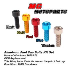 Clcrfbs05xxcc011 Createmotor Cnc Fuel Gap Cap Bolts For Kawasaki Z750 R Z1000 Zx6r Ninja Z125 Z800