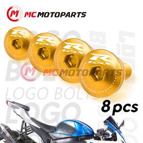Clcrwbgdlogogsxr1cc011s Createmotor Gold Windscreen Bolt Kit M5 For Suzuki Gsxr1000r Gsx-r 600 750