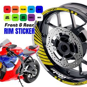 Clcrwsgp02xx17cc22020ho Createmotor For Honda Nc700 X 2012-2017 12 13 14 15 16 17 Red Black Wheel Stickers Rim Gp02