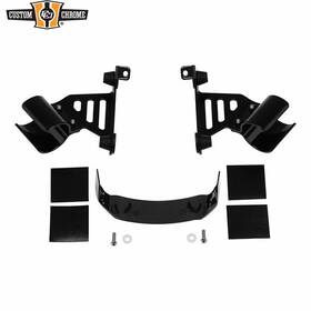 41045003 Custom Chrome Quarter Fairing Bracket Support Kit For Harley Softail Low Rider Street Bob 18