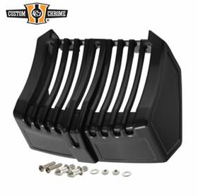 80033001 Custom Chrome Oil Cooler Cover Unpainted Fit For Harley Touring Electra Road King Glide 17-up