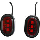 Custom Dynamics Red Lens Plugz Antenna Hole Fillers For Harley