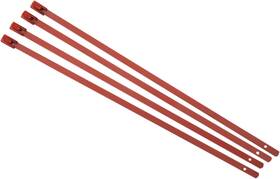 9074 Cycle Performance Prod. Cpp/9074 Exhaust Wrap Clamps - Red 4 Pack