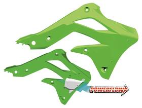 1cyc-1865-72 Cycra M-001 Powerflow Intake Radiator Shroud For Kawasaki Kx250f 2013-2016 Green