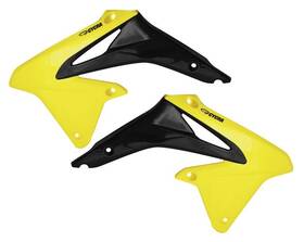 1cyc-1869-55 Cycra Powerflow Radiator Shrouds Yellow Fits Suzuki Rm-z450 2008-2017