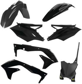 1cyc-9418-12 Cycra 5-piece Replica Body Kit - Black Motorcycle Dirt Bike