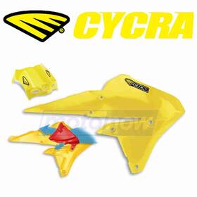 Zf11 Cycra Mn/zf11 Powerflow Intake Radiator Shrouds For 2014-2017 Yamaha Yz450f - Body Sq