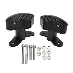 Fs-244-blk Darupsun Cnc Anti-crash Frame Sliders Protector Black For Suzuki Gsxr1000 Gsxr 1000 17 23