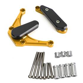 Sc-537-gold Darupsun Motorcycle Engine Case Stator Cover Guard Slider For Yamaha Yzf R1 09-14