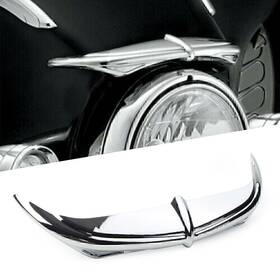 Dictorcoltd 211311435829 Chrome Batwing Fairing Brow Accent For 96-13 Harley Touring Flhx Dictorcoltd 211311435829 Chrome Batwing Fairing Brow Accent For 96-13 Harley Touring Flhx