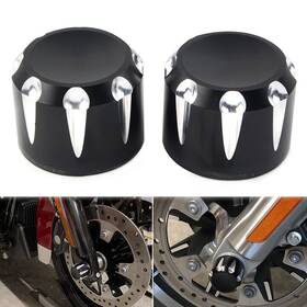 Dictorcoltd 550732940704 1 Pair Cnc Front Axle Cap Nut Covers For Harley Touring Road King Electra Glide