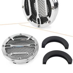 Dictorcoltd 550748689642 1x Chrome Cnc Air Intake Cover Filter For Bmw R Ninet R9t 2014-2023